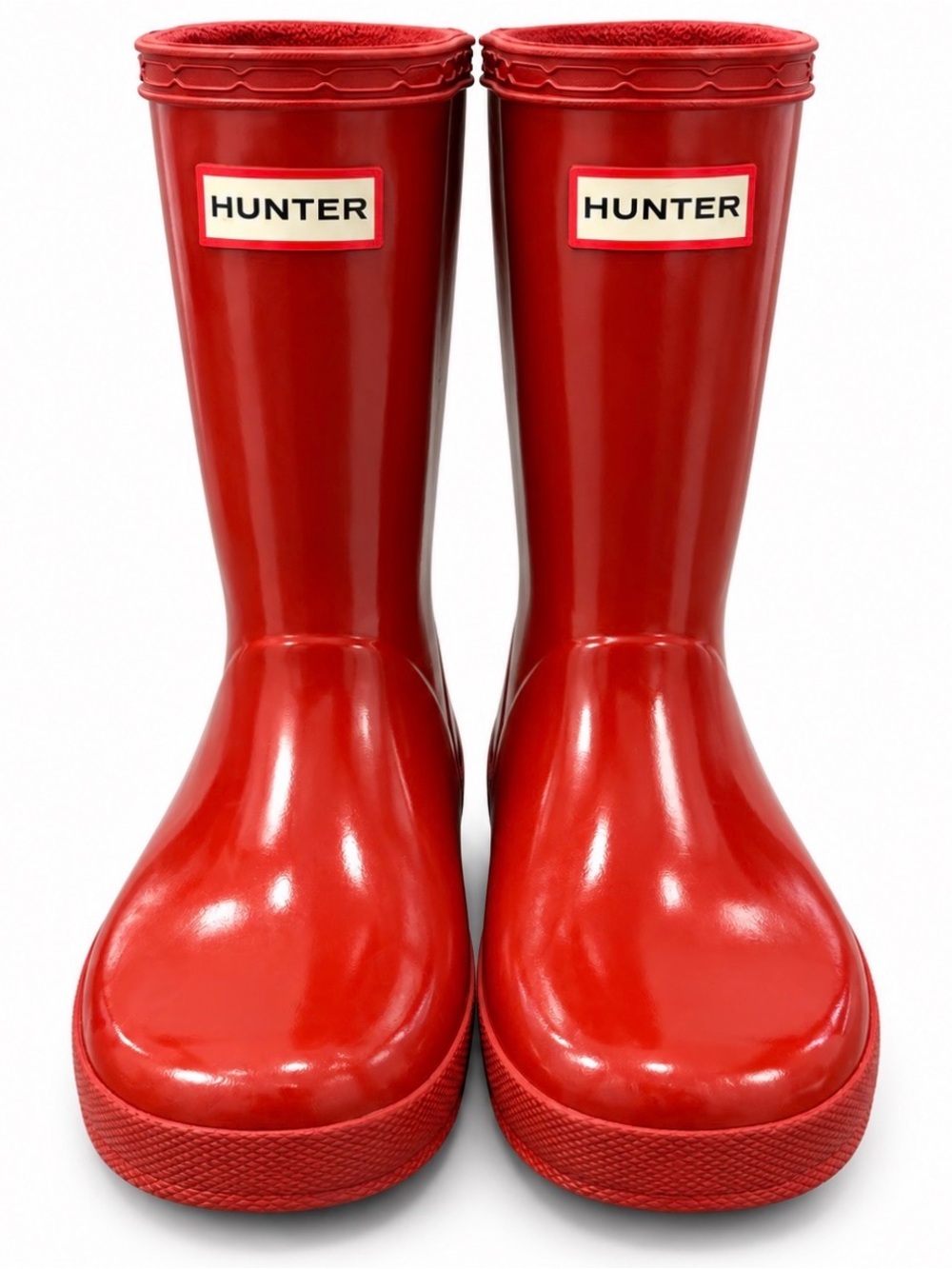 Hunter Kids Bright Red Waterproof Rain Boots